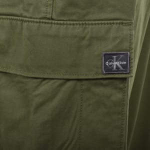 Image number 4 for Calvin Klein Jeans Skinny Fit Cargo Trousers Green
