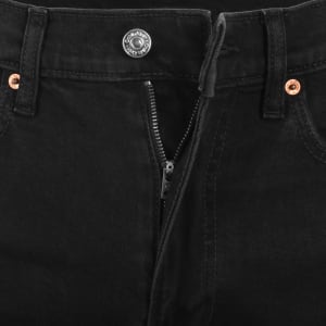 Image number 5 for Calvin Klein Slim Straight Jeans Black