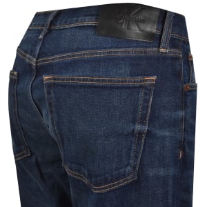Image number 4 for Calvin Klein Slim Straight Jeans Blue