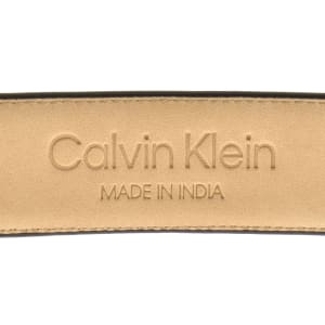 Image number 4 for Calvin Klein Square Buckle Belt Black