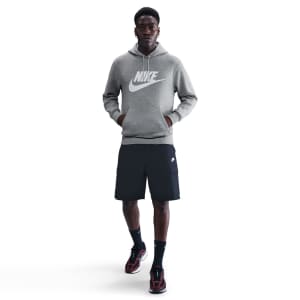 Image number 4 for Nike Swoosh Logo Hoodie Grey
