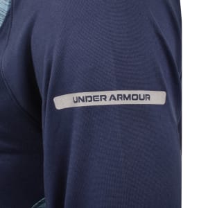 Image number 5 for Under Armour Tech Utility Quarter Zip T Shirt Blue