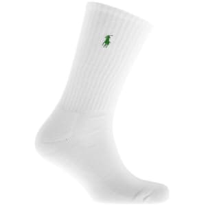 Image number 4 for Ralph Lauren 6 Pack Socks White