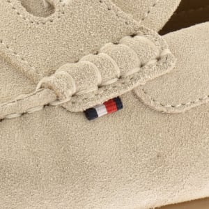 Image number 4 for Tommy Hilfiger Suede Driver Shoes Classic Beige