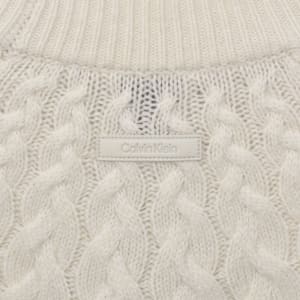 Image number 4 for Calvin Klein Crew Knit Jumper Off White