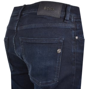 Image number 4 for BOSS H Delaware Slim Fit Jeans Dark Blue