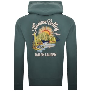 Image number 5 for Ralph Lauren Embroidered Hoodie Charter Green