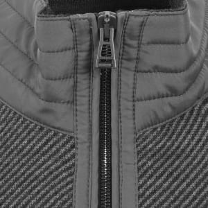 Image number 4 for Belstaff Kilmington Quarter Zip Jumper Grey