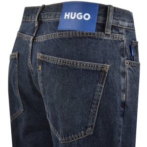 Image number 4 for HUGO Blue Straight Fit Jonah Jeans Navy