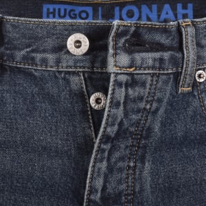 Image number 5 for HUGO Blue Straight Fit Jonah Jeans Navy