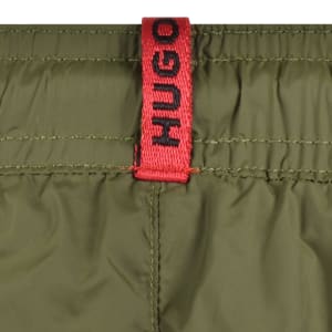 Image number 4 for HUGO Fab Swim Shorts Dark Green