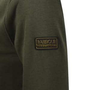Image number 4 for Barbour International Half Zip Sweatshirt Green