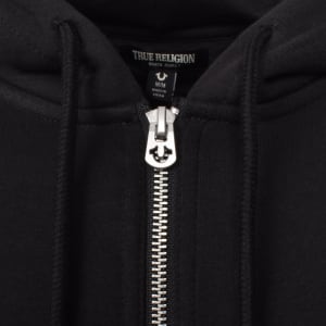 Image number 4 for True Religion Arch Logo Zip Hoodie Black