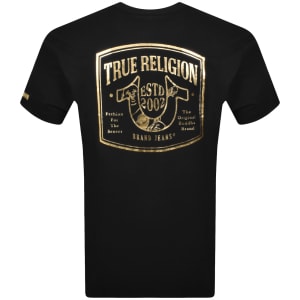 Image number 6 for True Religion Curved Box T Shirt Black