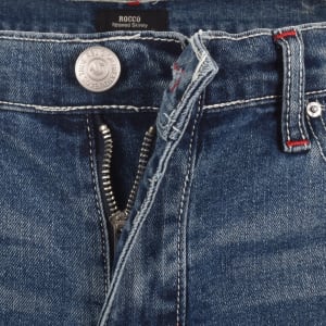 Image number 5 for True Religion Rocco Moto Denim Jeans Blue