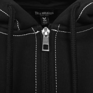 Image number 4 for True Religion Arch Logo Zip Hoodie Black