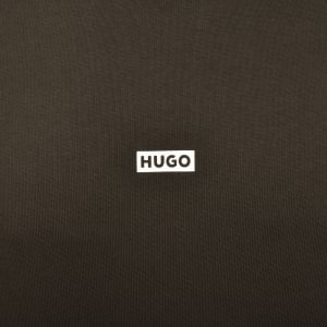 Image number 4 for HUGO Blue Nazardo Hoodie Dark Brown