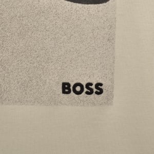 Image number 4 for BOSS Tennis Artwork Relaxed T Shirt Beige