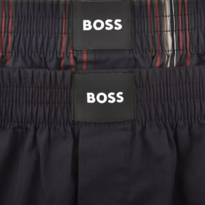 Image number 4 for BOSS Underwear 2 Pack Boxer Shorts Navy