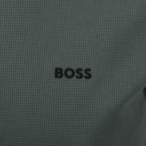 Image number 4 for BOSS Waffle Long Set Khaki Green