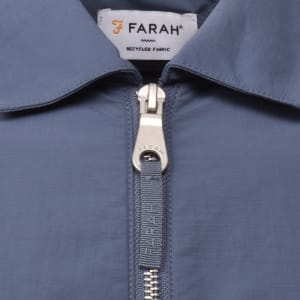 Image number 4 for Farah Fintoni Long Sleeve Overshirt Blue