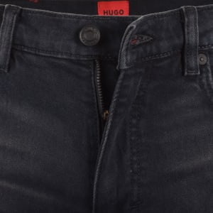 Image number 5 for HUGO 734 Extra Slim Jeans Dark Wash Blue