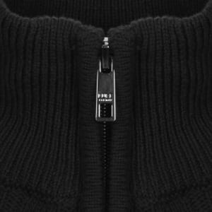 Image number 4 for Luke 1977 Merton Funnel Knit Jumper Black