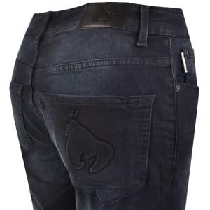 Image number 4 for Money Ape Embossed Dark Wash Jeans Blue