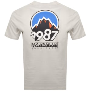 Image number 5 for Napapijri S-Montepiana T Shirt Beige