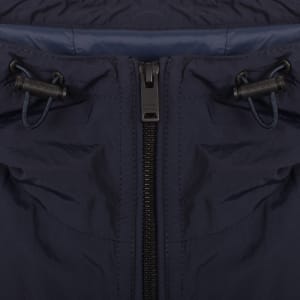 Image number 4 for BOSS Orip Crinkled Nylon Jacket Navy
