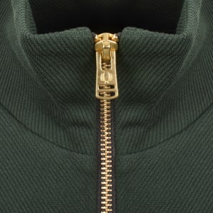 Image number 4 for Fred Perry Dash Taped Track Top Green