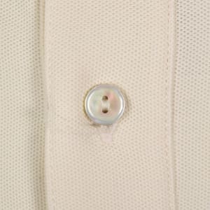 Image number 4 for Psycho Bunny Textured Collar Polo T Shirt Cream