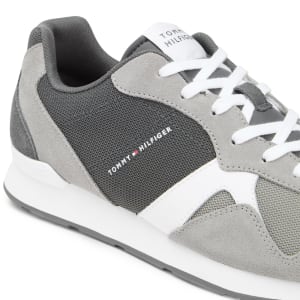 Image number 4 for Tommy Hilfiger Runner Icon Mix Trainers Grey