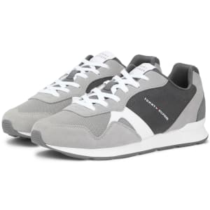 Image number 5 for Tommy Hilfiger Runner Icon Mix Trainers Grey