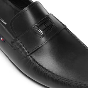 Image number 4 for Tommy Hilfiger Plaque Driver Shoes Black