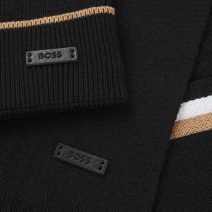 Image number 4 for BOSS Henzo Beanie And Scarf Gift Set Black
