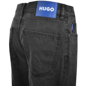 Image number 4 for HUGO Blue Straight Fit Jonah Dark Grey Jeans