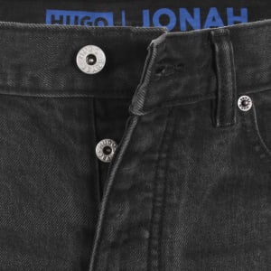 Image number 5 for HUGO Blue Straight Fit Jonah Dark Grey Jeans