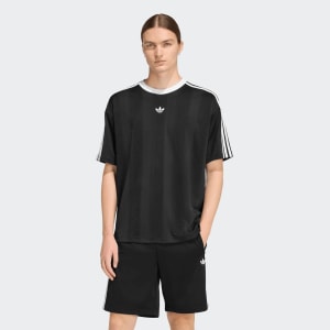 Image number 5 for adidas Originals Jacquard Jersey T Shirt Black