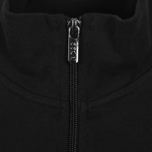 Image number 4 for BOSS Contrast Piping Zip Sweatshirt Black