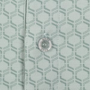 Image number 4 for BOSS Pattern Polo T Shirt Aqua Blue