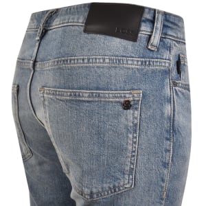 Image number 4 for BOSS Delaware Slim Fit Jeans Bright Blue