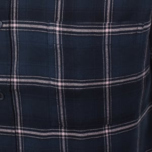 Image number 5 for BOSS Rickert Check Shirt Navy
