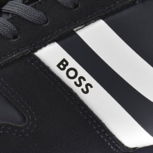 Image number 4 for BOSS Levon Runner Trainers Dark Blue