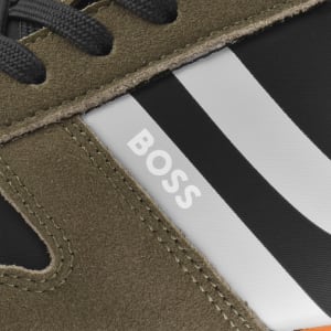 Image number 4 for BOSS Levon Runner Trainers Open Brown