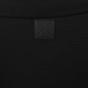 Image number 4 for Calvin Klein Quarter Zip Polo T Shirt Black