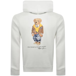 Image number 5 for Ralph Lauren Heritage Bear Hoodie Cream