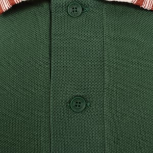 Image number 4 for Lacoste Contrast Collar Polo T Shirt Green