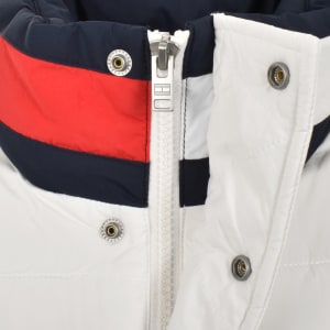 Image number 4 for Tommy Jeans DNA Collar Puffer Jacket White