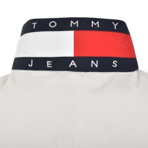 Image number 5 for Tommy Jeans DNA Collar Puffer Jacket White